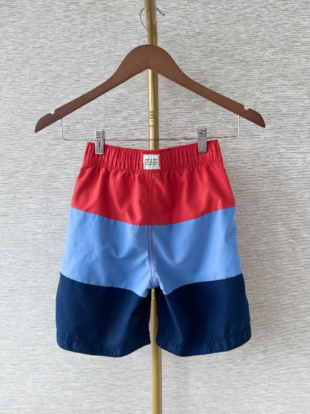 GAP Kids Blue and Red Swim Trunks